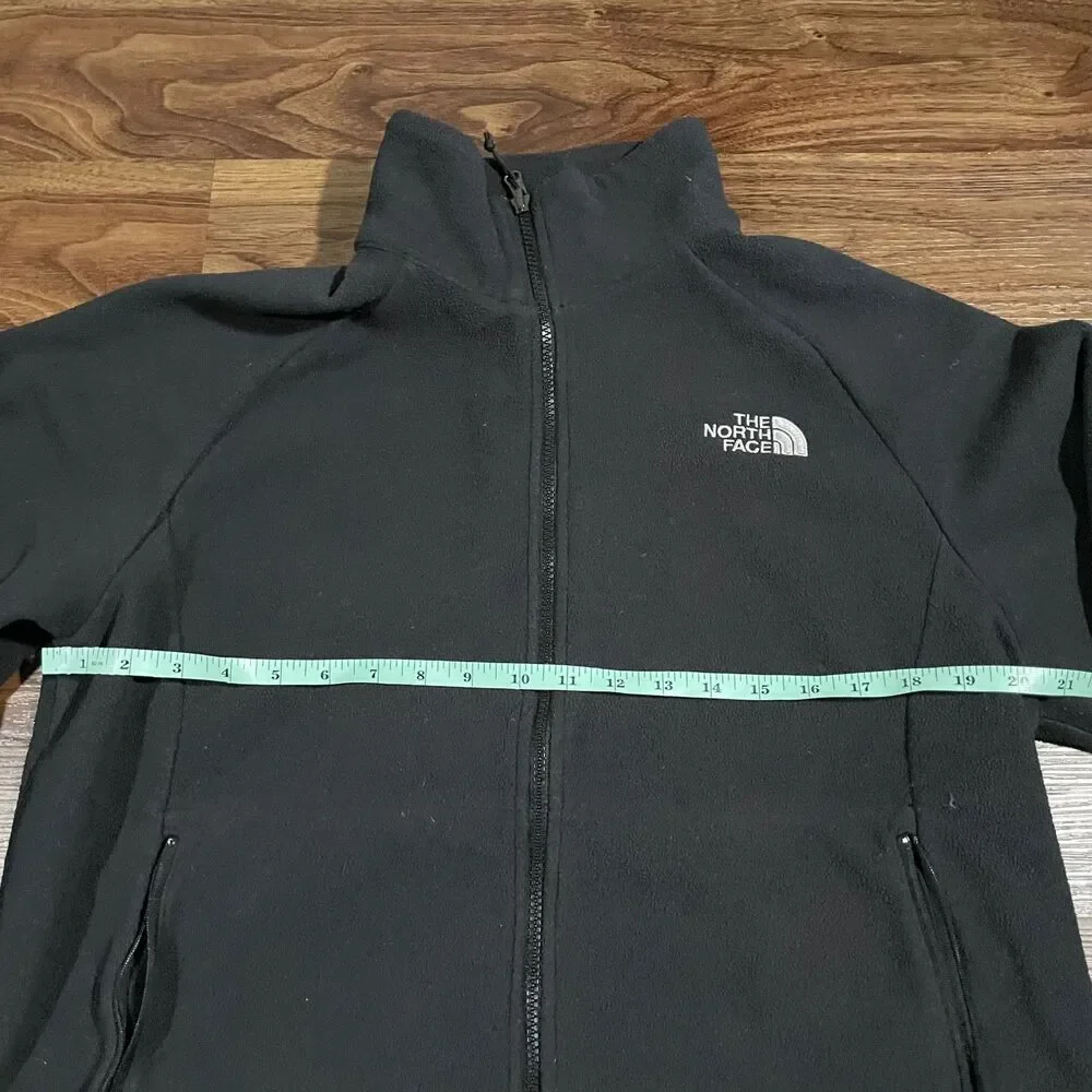 The North Face Jacket Full Zip Fleece Black Outdoor Hiking Classic Men's Size M